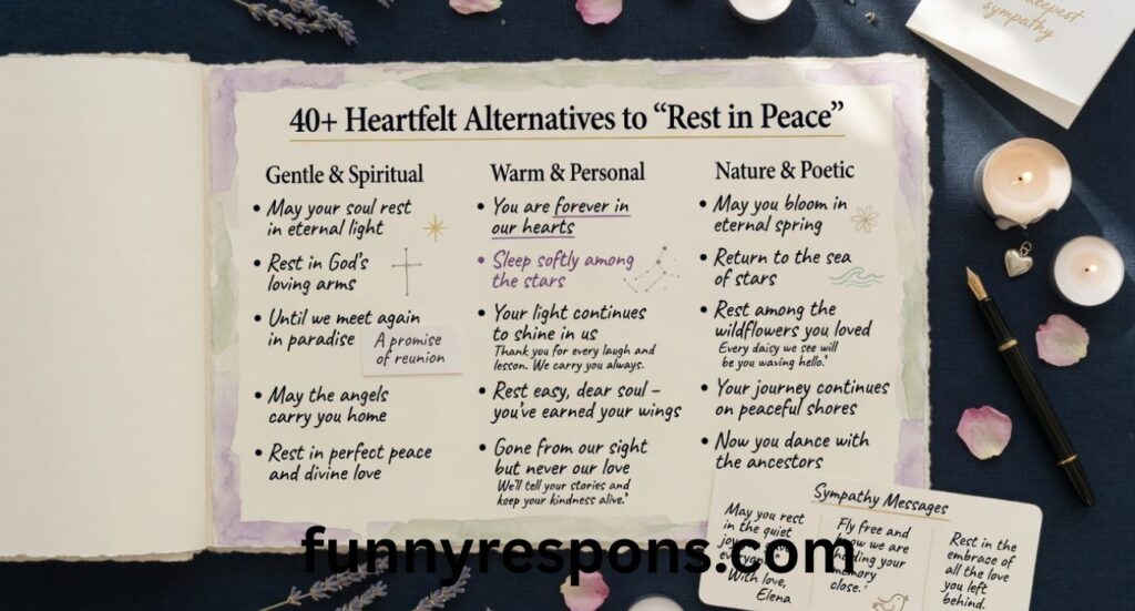 40+ Heartfelt Alternatives to “Rest in Peace” With Meaning, Quotes, and Sympathy Messages
