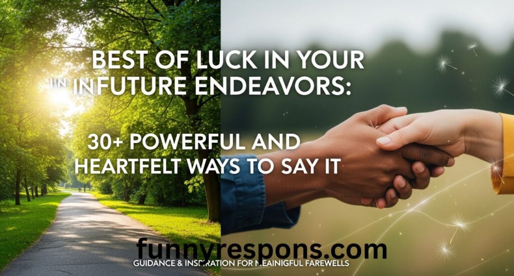 Best of Luck in Your Future Endeavors: 30+ Powerful and Heartfelt Ways to Say It