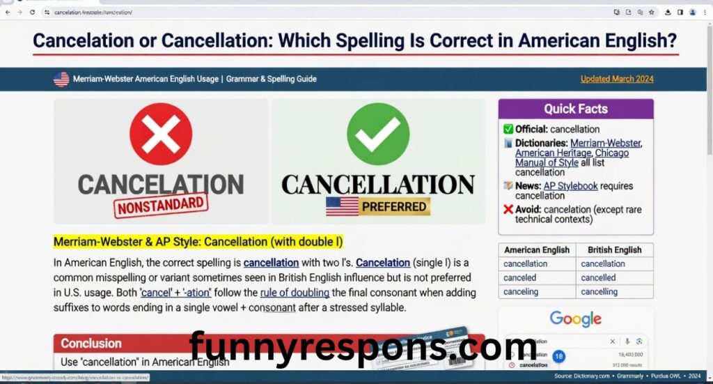 Cancelation or Cancellation: Which Spelling Is Correct in American English?