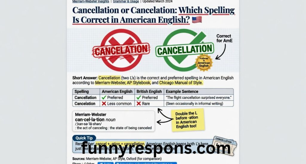 Cancelation or Cancellation: Which Spelling Is Correct in American English?