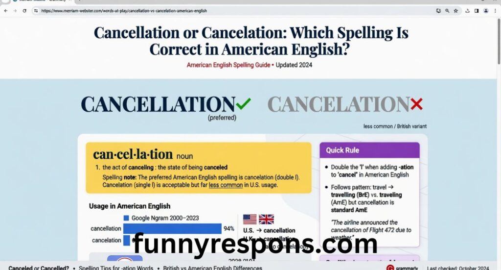 Cancelation or Cancellation: Which Spelling Is Correct in American English?