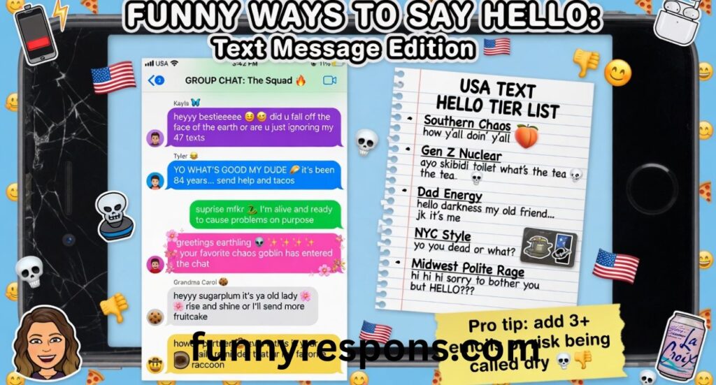 Funny Ways to Say Hello: Funny Ways to Say Hello in Text Messages (USA Guide)