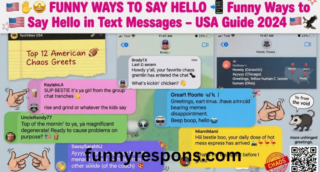 Funny Ways to Say Hello: Funny Ways to Say Hello in Text Messages (USA Guide)