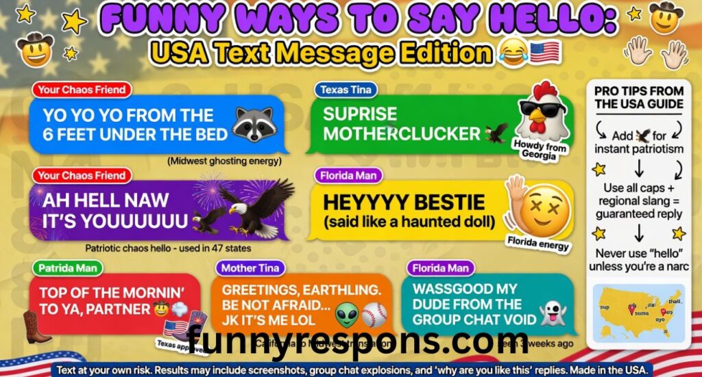 Funny Ways to Say Hello: Funny Ways to Say Hello in Text Messages (USA Guide)