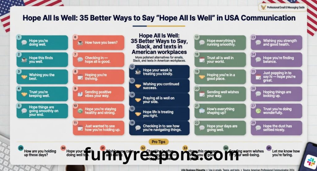 Hope All Is Well: 35 Better Ways to Say “Hope All Is Well” in USA Communication