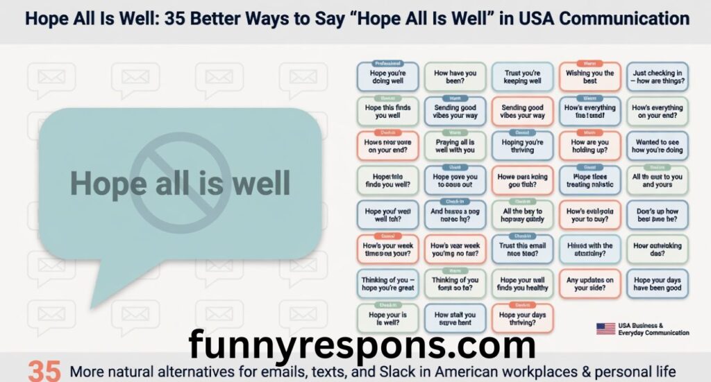 Hope All Is Well: 35 Better Ways to Say “Hope All Is Well” in USA Communication