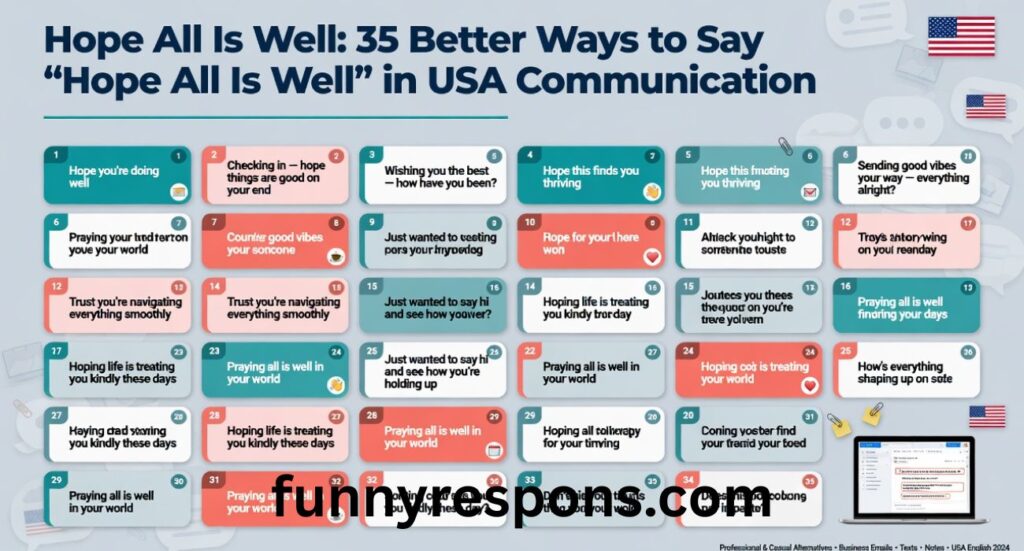 Hope All Is Well: 35 Better Ways to Say “Hope All Is Well” in USA Communication