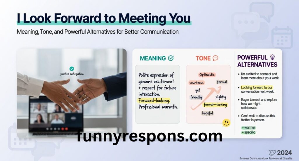 I Look Forward to Meeting You – Meaning, Tone, and Powerful Alternatives for Better Communication