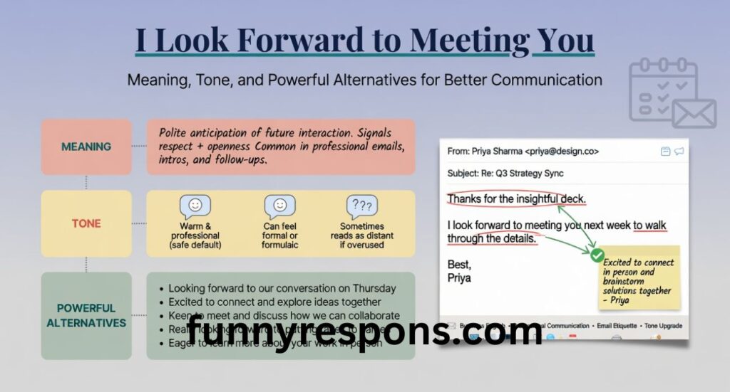 I Look Forward to Meeting You – Meaning, Tone, and Powerful Alternatives for Better Communication