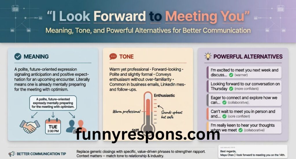 I Look Forward to Meeting You – Meaning, Tone, and Powerful Alternatives for Better Communication