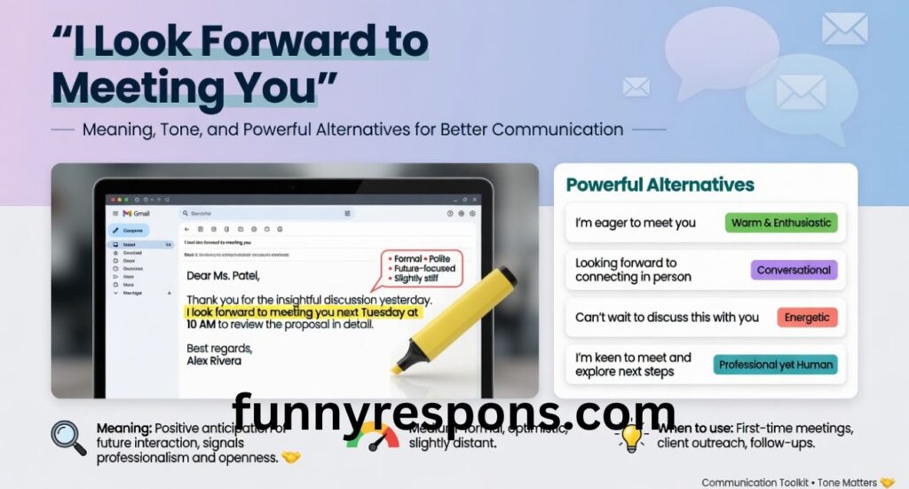 I Look Forward to Meeting You – Meaning, Tone, and Powerful Alternatives for Better Communication