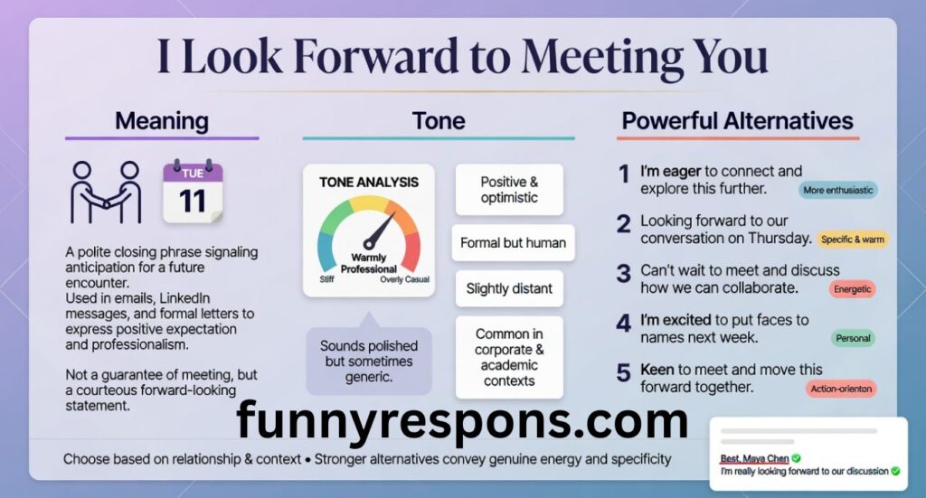 I Look Forward to Meeting You – Meaning, Tone, and Powerful Alternatives for Better Communication