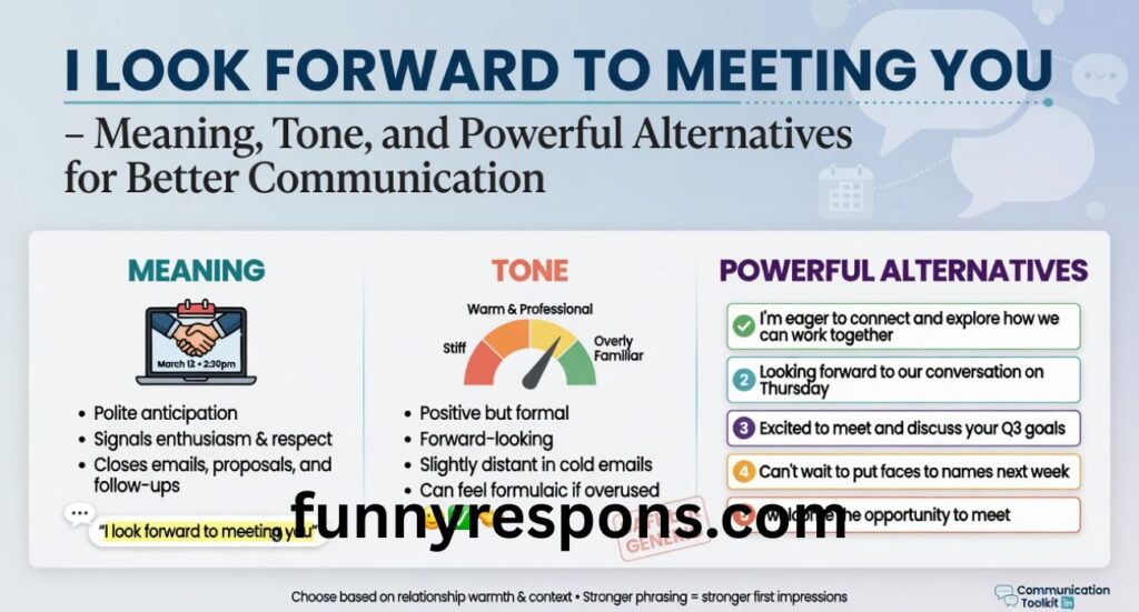 I Look Forward to Meeting You – Meaning, Tone, and Powerful Alternatives for Better Communication