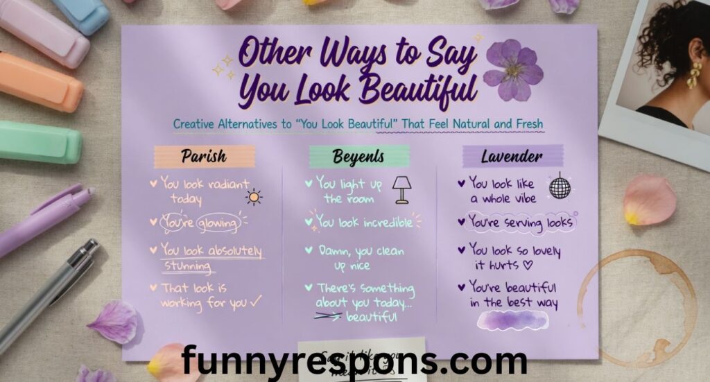 Other Ways to Say You Look Beautiful – Creative Alternatives to “You Look Beautiful” That Feel Natural and Fresh