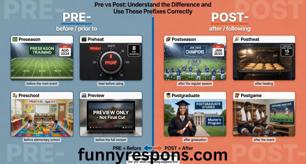 Pre vs Post: Understand the Difference and Use These Prefixes Correctly