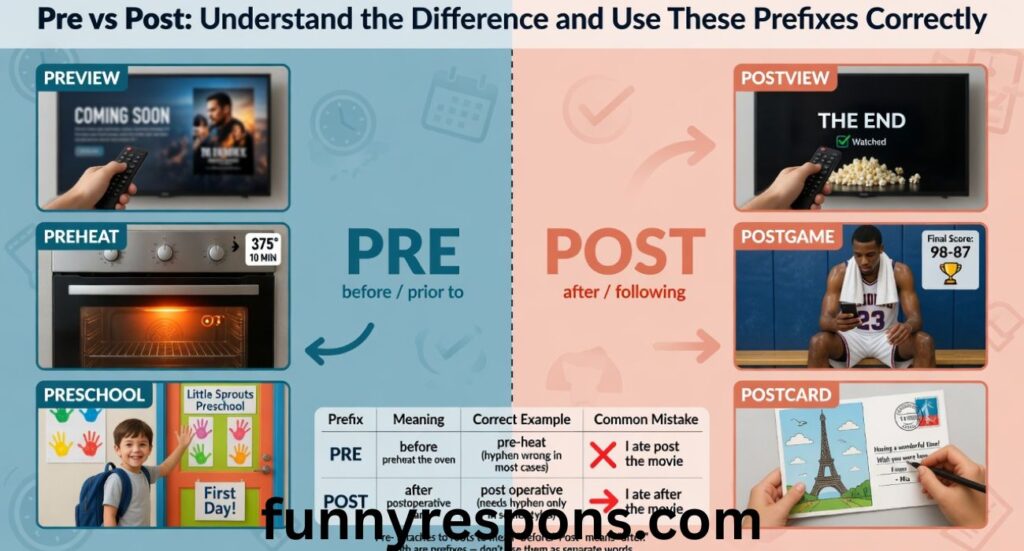 Pre vs Post: Understand the Difference and Use These Prefixes Correctly