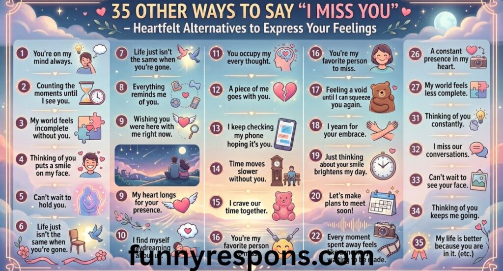 35 Other Ways to Say “I Miss You” – Heartfelt Alternatives to Express Your Feelings