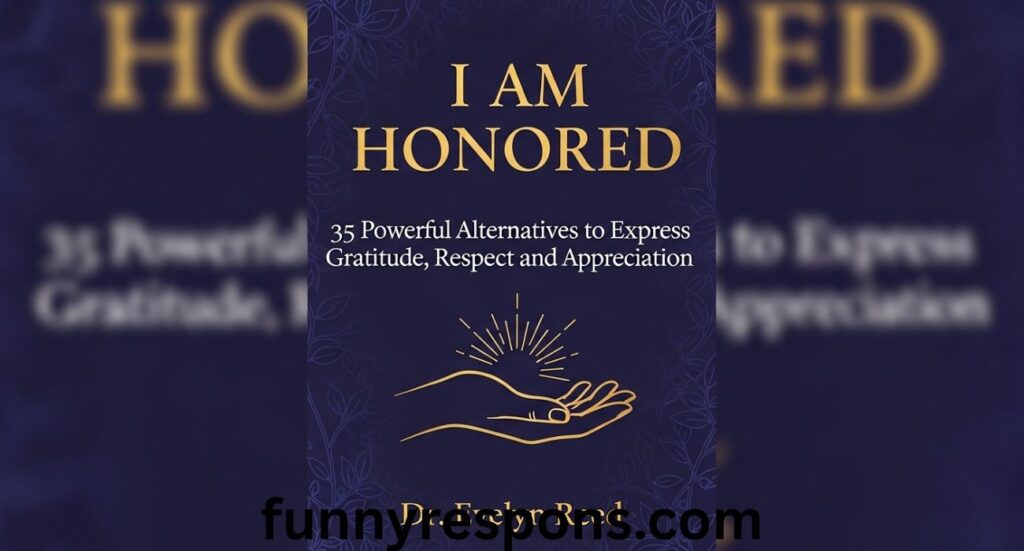 I Am Honored: 35 Powerful Alternatives to Express Gratitude, Respect, and Appreciation