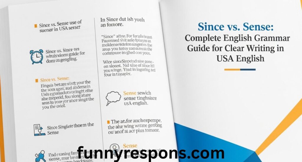 Since vs Sense: Complete English Grammar Guide for Clear Writing in USA English
