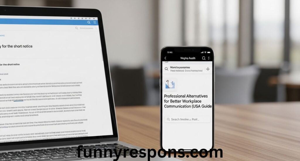 Sorry for the short notice in an email – Professional Alternatives for Better Workplace Communication (USA Guide)
