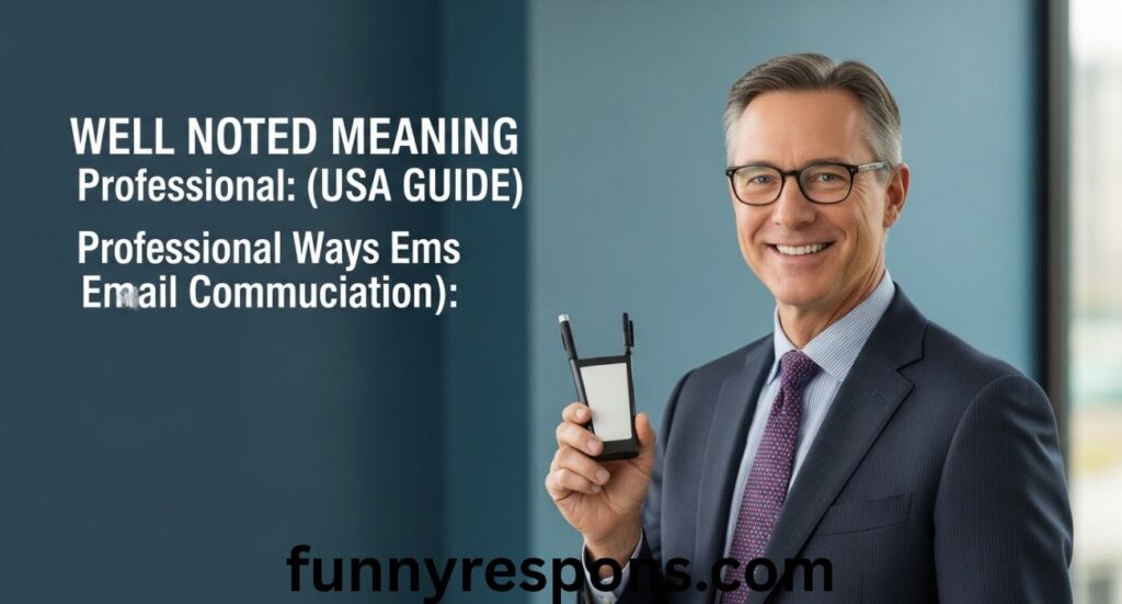 Well Noted Meaning in Email (USA Guide): Professional Ways to Say “Well Noted” in Email Communication