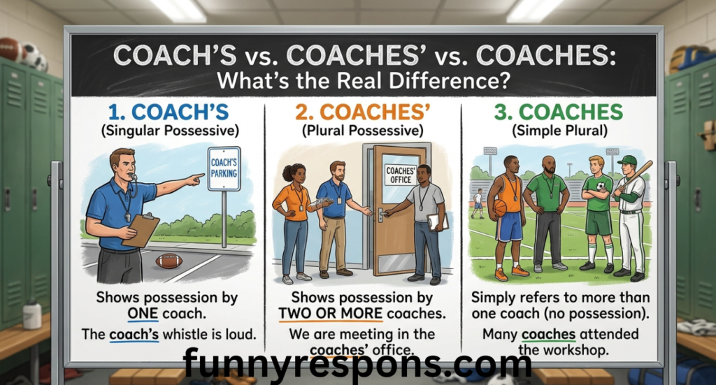 Coach’s vs Coaches’ vs Coaches: What’s the Real Difference?