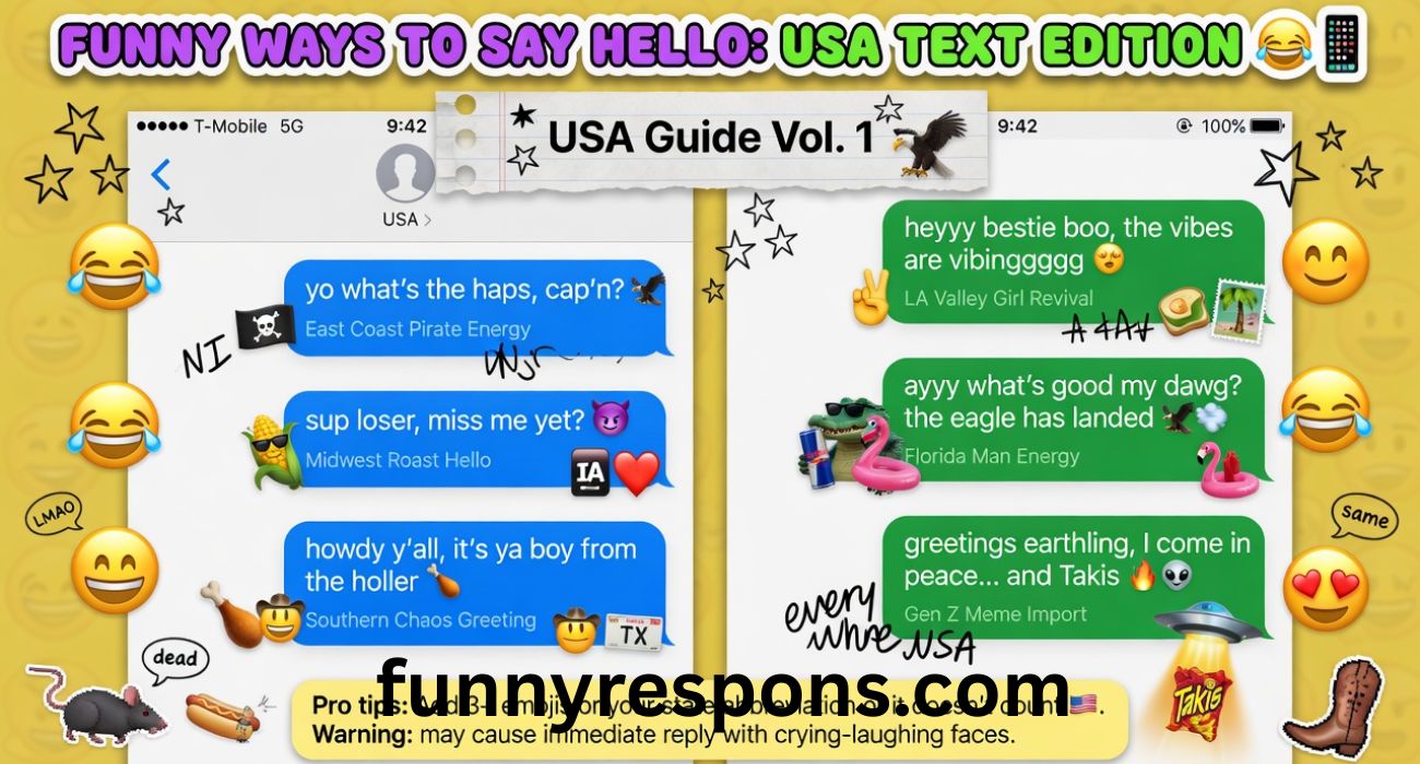 Funny Ways to Say Hello: Funny Ways to Say Hello in Text Messages (USA Guide)