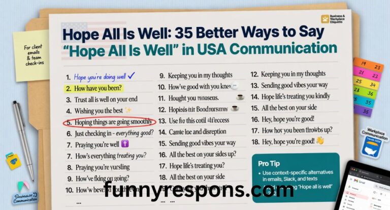 Hope All Is Well: 35 Better Ways to Say “Hope All Is Well” in USA Communication