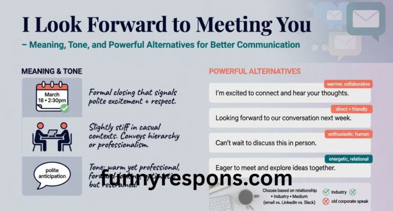 I Look Forward to Meeting You – Meaning, Tone, and Powerful Alternatives for Better Communication