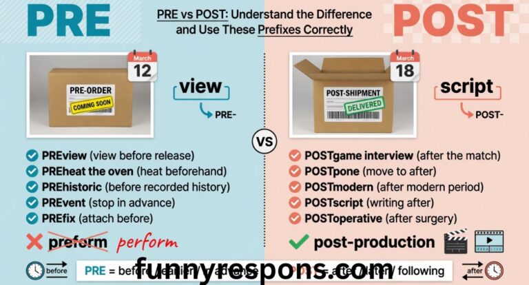 Pre vs Post: Understand the Difference and Use These Prefixes Correctly