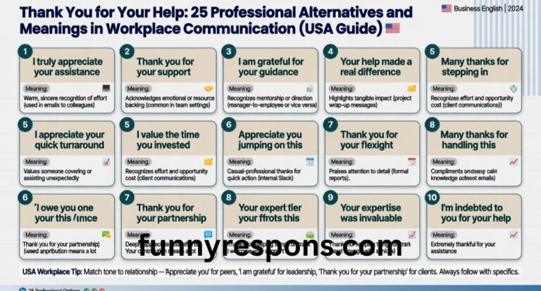 Thank You for Your Help: 25 Professional Alternatives and Meanings in Workplace Communication (USA Guide)