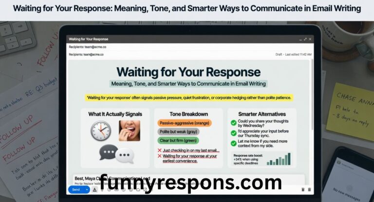 Waiting for Your Response: Meaning, Tone, and Smarter Ways to Communicate in Email Writing