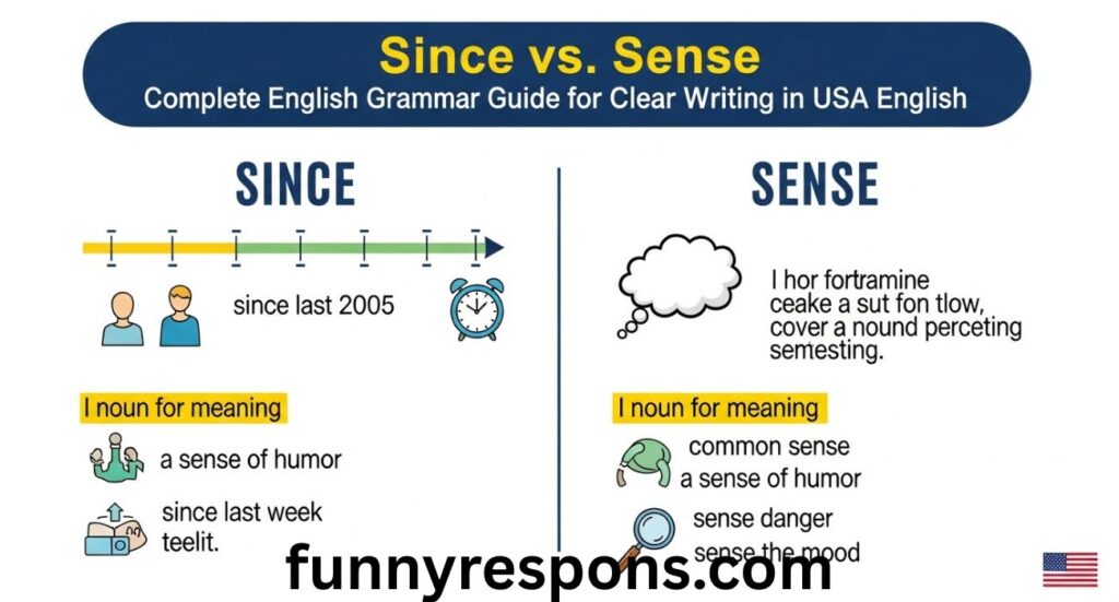 Since vs Sense: Complete English Grammar Guide for Clear Writing in USA English