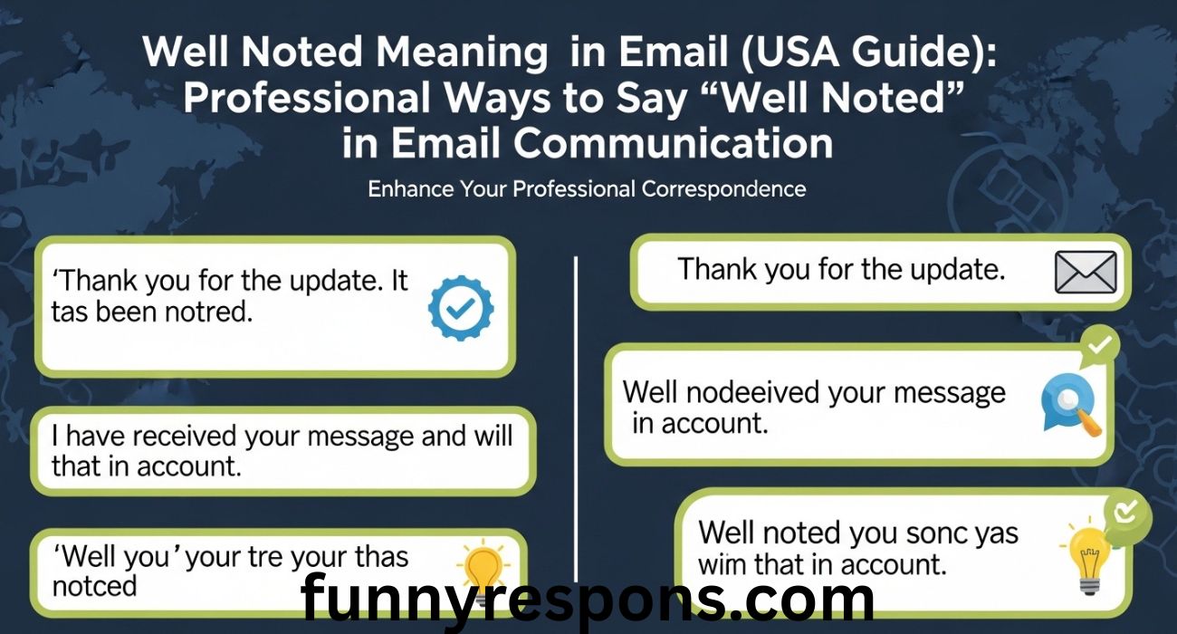 Well Noted Meaning in Email (USA Guide): Professional Ways to Say “Well Noted” in Email Communication