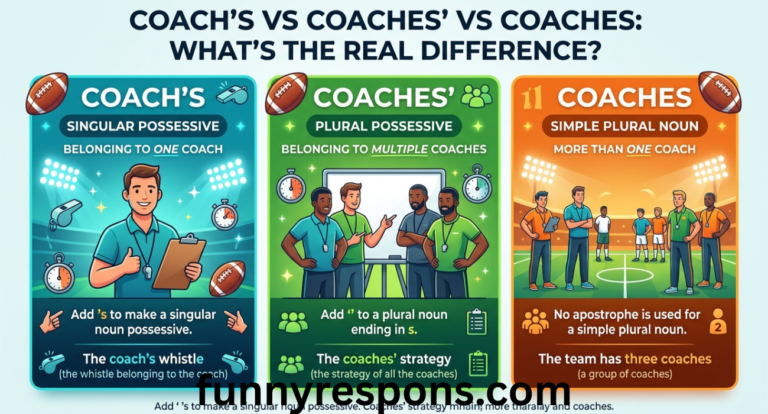 Coach’s vs Coaches’ vs Coaches: What’s the Real Difference?