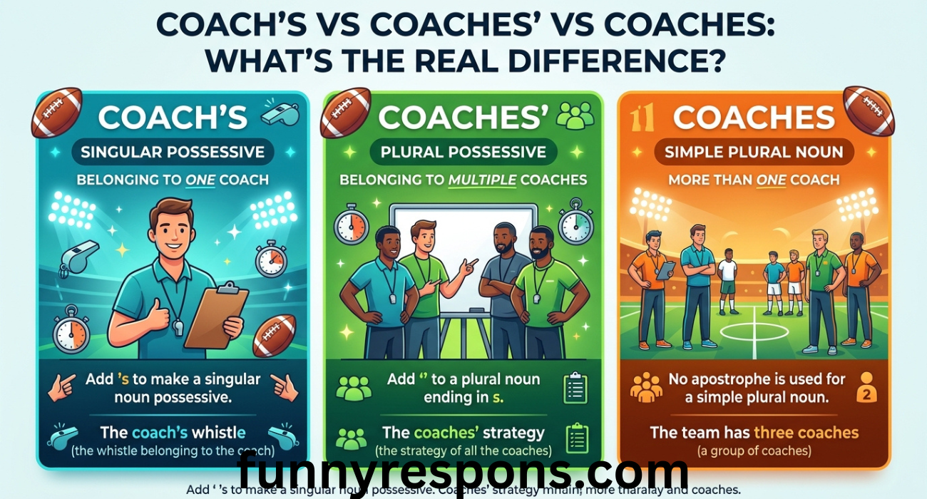 Coach’s vs Coaches’ vs Coaches: What’s the Real Difference?